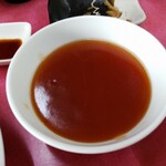中華料理 萬福 - 好みで甘酢をつけて。