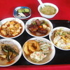 宝珍菜館 - 料理写真:マーボー豆腐、すぶた、いんげんと豚肉の炒め、その他