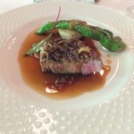 シェ・ブラウゼ - メイン肉「黒毛和牛ヒレ肉」