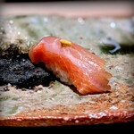 千葉たかおか - 最高絶対王者の金目鯛。骨から取ったお出汁でヅケにされていて、ビックリするほどの旨み。