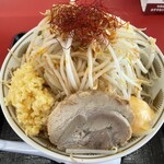 ラーメン もっけだの - 2023.3.1～期間限定『青唐味噌まぜそばニンニク野菜マシマシ』
