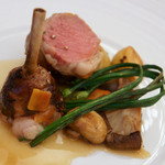 フランス料理 壺中天 - ６）オーストラリア産　仔羊のクレピネット包み焼き