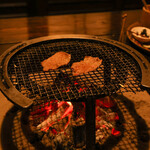 阿蘇乃やまぼうし - 囲炉裏で焼肉