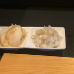 Toriyuu - 生姜と白菜？　口中の脂をリセット。