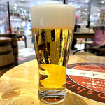 ビールスタンド重富 - ＊生ビール 一度つぎ（¥600）