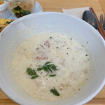 江口珈琲店 - ほっこり野菜たっぷり豆乳スープ