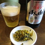 Sanjin Sanjin - 瓶ビール・高菜