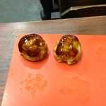 ソースをつけてみた！