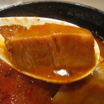 つけ麺 五ノ神製作所 - 角切りのチャーシュー