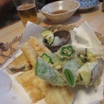 流山 すず季 - 穴子、いんげん天ぷら