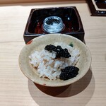 海味 - 玄米にキャビアを