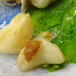 一平 - （2013.7）にんにく揚げには味噌ダレ