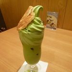 Koubefuugetsudoukafe - 抹茶オーレソフト 700円