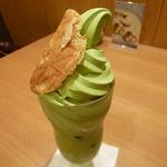 Koubefuugetsudoukafe - 抹茶オーレソフト 700円