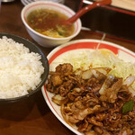 一楽 - 豚焼肉定食