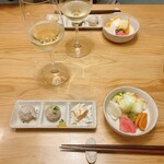 練馬 鳥長 新潟 - つき出しの三品