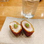 練馬 鳥長 新潟 - 鶏カツ揚げわさび添え