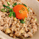 練馬 鳥長 新潟 - 〆の鶏そぼろ丼