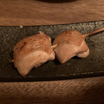 炭焼創彩鳥家 人見 - もも塩　220円