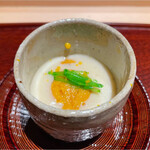 日本料理 柳燕 - 湯葉のすりながし　雲丹添え