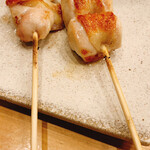 練馬 鳥長 新潟 - モモ串焼き