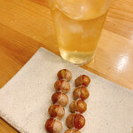 練馬 鳥長 新潟 - 銀杏の炭火焼き