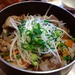 釜飯と和食 旬 - 牛スジ釜飯気に入ったらしい