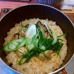 釜飯と和食 旬 - 一月は牡蠣の釜飯