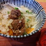 釜飯と和食 旬 - 牛スジ釜飯