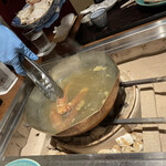 炭平 - 蟹鍋　この他にお腹1杯分ずつ