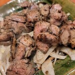 焼鳥食堂 - 丹波地鶏モモ肉炙り焼@1200