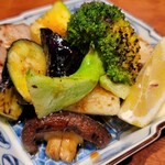 焼鳥食堂 - 焼き野菜全種盛り@1000
