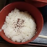 食堂 大江山 - 鬼そば定食のごはん