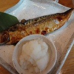ジャマイカウドン - 鯖の塩焼き