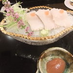 壽山 - 2013/07　鱧の焼霜造り　ウマー