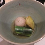 壽山 - 2013/07　炊き合わせ　賀茂なす、石川小芋