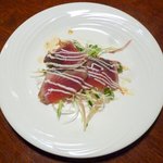 レストラン イコブ - カツオの藁焼き カルパッチョ仕立て　2013.7.2