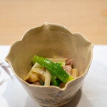 うを徳 - 2023.3 三河産平貝・勝浦産本鮪・ウルイ・九条葱のぬた