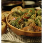 牡蠣と魚介のレストラン クオーレ デルペッシェ - カキのバジル焼き