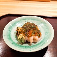 日本料理 一凛 - ⚫本ミル貝　閂（さより）木の芽ジュレ