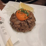 焼肉 ぽんが 目黒本店 - 炙りユッケ