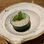 しおて - お通し（蕎麦寿司）