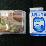 リトルマーメイド - 料理写真:Ｋロールミックスサンドと大内山牛乳