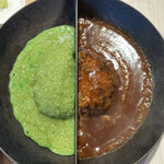 ハンバーグとはんばーぐ - とろろわさび×デミグラス