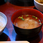 中華風家庭料理 ふーみん - 【豚肉の梅干煮定食＠税込1,250円】蟹の味噌汁