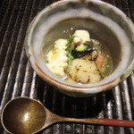 銀座 水野 - 鮑・北寄貝の煮物