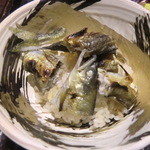 銀座 水野 - 鮎の焚き込み御飯