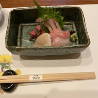 お料理なかき - 鮪カンパチ鯛平貝