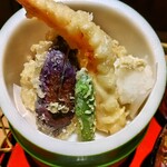 Neneya - 天ぷら（エビ、ナス、ししとう、れんこん、さつまいも）