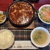ダイニングキッチン　海里　1852 - 料理写真:「海里激辛麻婆豆腐Cセット」@1600 (ドリンク・デザート付き)